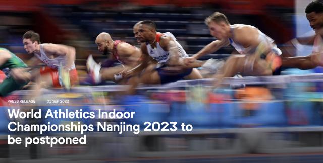 BB真人视讯登录入口-南京室内田径世锦赛再度推迟 改至2025年3月举行